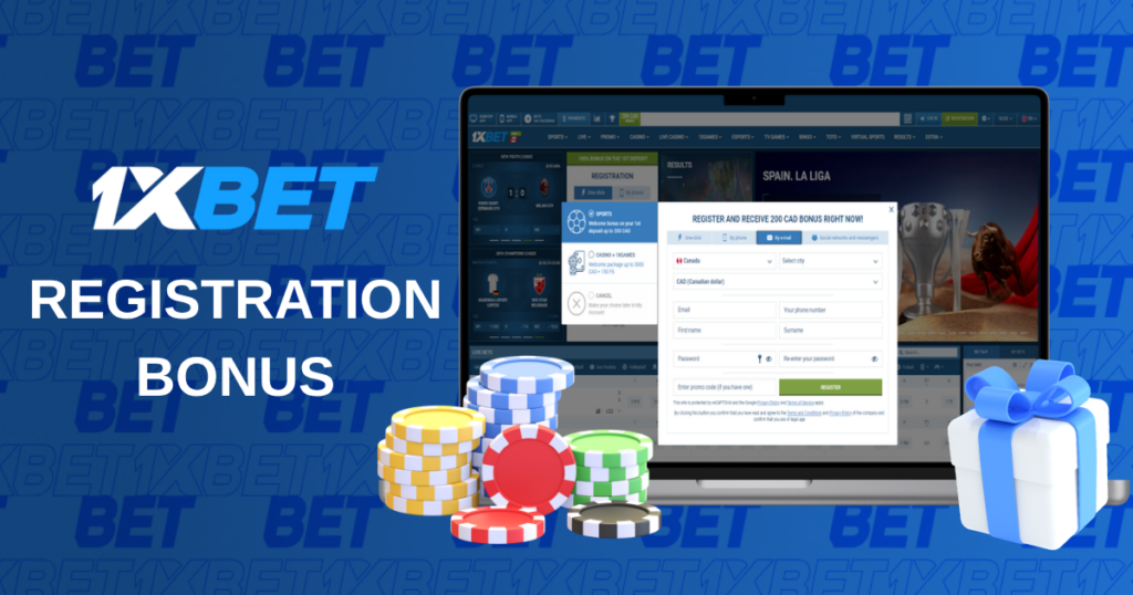 1xBet registration bonus 