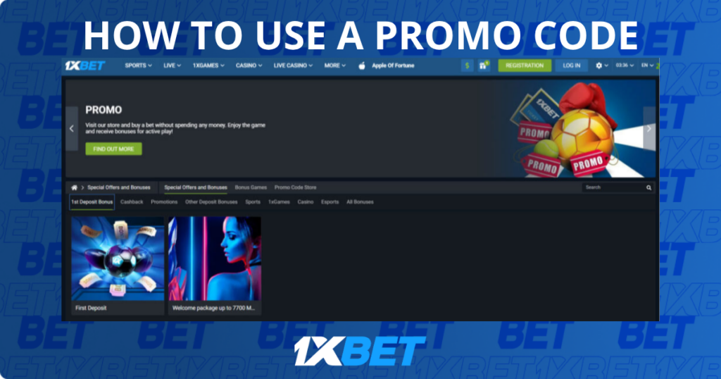How to use a 1xBet promo code